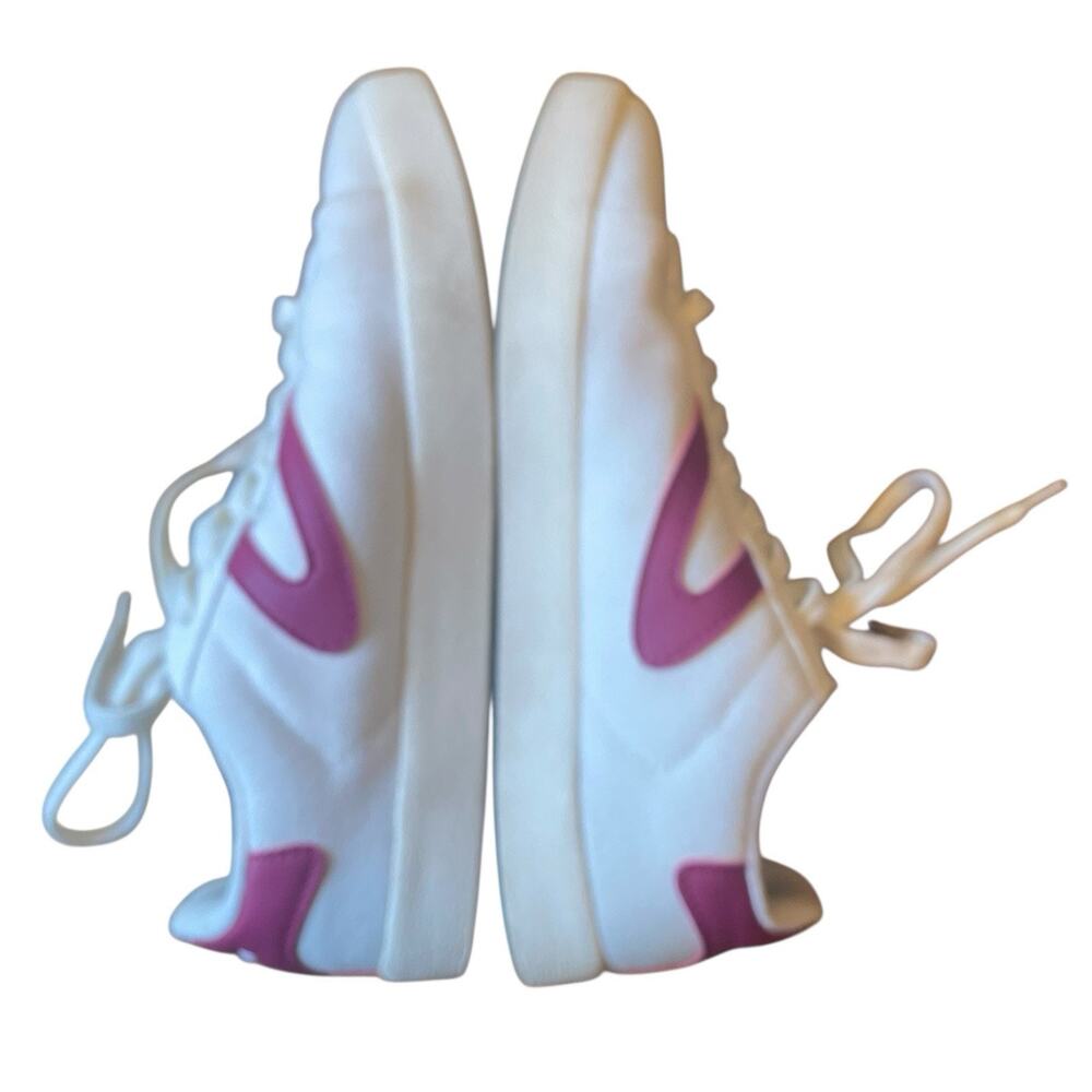Tretorn Blucher Canvas Eco Ortholite sneaker, white/magenta, $80, Retro Look 8M - Picture 4 of 14